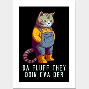 Funny Cat Farmer Meme Posters and Art